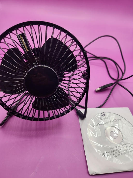 Black USB LED Message Fan - Picture 2 of 7